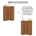 Ver imagem 4 de Guarda Roupa de Canto Modulado Safira 4 Portas 3 Gavetas MDF Cumaru