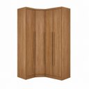Ver imagem 3 de Guarda Roupa de Canto Modulado Safira 4 Portas 3 Gavetas MDF Cumaru
