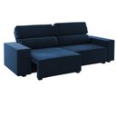 Ver imagem 2 de Sofá Retrátil e Reclinável 3 Lugares 2m Veludo Lion