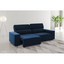 Ver imagem 1 de Sofá Retrátil e Reclinável 3 Lugares 2m Veludo Lion