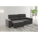 Ver imagem 1 de Sofá Retrátil e Reclinável 3 Lugares 2m Veludo Lion