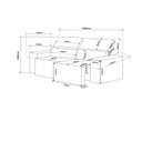 Ver imagem 3 de Sofá Retrátil e Reclinável 3 Lugares 2m Veludo Lion