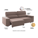 Ver imagem 5 de Sofá Retrátil e Reclinável 3 Lugares 2m Veludo Lion