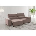 Ver imagem 1 de Sofá Retrátil e Reclinável 3 Lugares 2m Veludo Lion