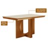 Mesa Frisa 4 Cadeiras Prada1,20x0,80 - 4