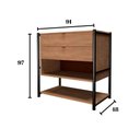 Ver imagem 4 de Guarda Roupa Arara Closet Barcelona + Comoda 2 Gaveta Preto