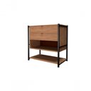 Ver imagem 5 de Guarda Roupa Arara Closet Barcelona + Comoda 2 Gaveta Preto