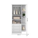 Ver imagem 6 de Guarda Roupa 825 Infantil 2 Portas 3 Gavetas Branco