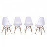 Conjunto Mesa de Jantar Madeira Maciça Retangular com 6 Cadeiras Eames - 8