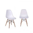 Ver imagem 7 de Conjunto Mesa de Jantar Madeira Maciça Retangular com 6 Cadeiras Eames Yescasa Marrom/Cinamomo/Branco