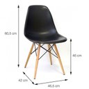 Ver imagem 6 de Conjunto Mesa de Jantar Madeira Maciça Retangular com 6 Cadeiras Eames
