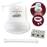 Kit Chuveiro Maxi Ducha Ultra 5500w 220v Lorenzetti + Haste + Conector de Porcelana - 1