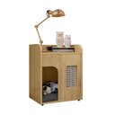 Ver imagem 2 de Mesa de Cabeceira Malta com Nicho Pet Cachorro Gato Compacta Decoração Sofisticada Quarto - Cinamono
