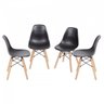 Conjunto Mesa de Jantar Madeira Maciça Retangular com 6 Cadeiras Eames - 8