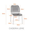 Ver imagem 2 de Cadeira em Aço Carbono e Corda Náutica em Polietileno para Área Externa Leme