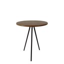 Ver imagem 1 de Mesa De Canto Lateral Sofia pés ferro preto estilo industrial Lorena Móveis