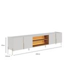 Ver imagem 2 de Rack Bancada Maggiore 2.4 Off White Matte Freijó - Colibri
