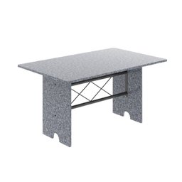 Conjunto de Mesa Tampo de Granito Ocre com 6 Cadeiras Lorena Yescasa - 4