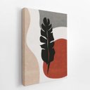 Ver imagem 2 de Folha Silhueta Planta Minimalista Quadro Canvas 60x40cm