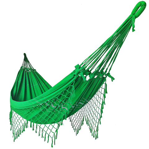Rede de Dormir Descanso Casual Pernambucana Verde Bandeira