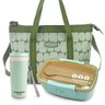 Conjunto Bolsa Térmica com Pote Marmita Ecológica 800ml e Copo com Tampa de 300ml Verde - 1