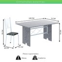 Ver imagem 3 de Conjunto de Mesa Tampo de Granito Ocre com 6 Cadeiras Lorena Yescasa