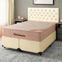 Ver imagem 1 de Cama Box + Colchão Casal Ortobom Molas Ensacadas Airtech + Cabeceira Estofada