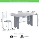 Ver imagem 3 de Conjunto de Mesa Tampo de Granito Ocre com 6 Cadeiras Lorena Yescasa Branco/Paraopeba
