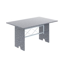 Conjunto de Mesa Tampo de Granito Ocre com 6 Cadeiras Lorena Yescasa - 7
