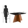 Mesa para Sala de Jantar 120x90cm com Vidro Lapidado - 4