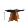 Mesa para Sala de Jantar 120x90cm com Vidro Lapidado - 3