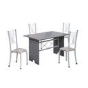 Ver imagem 2 de Conjunto de Mesa Tampo de Granito Ocre com 4 Cadeiras Lorena Yescasa Branco/Paraopeba