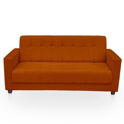 Sofá + 2 Poltrona para Sala de Estar Moderno Confortável Veneza Suede - 4