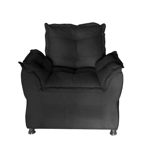 Poltrona de Amamentação Escritorio Sala de Espera para Consultorio Salão de Beleza Preta