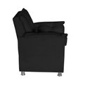 Ver imagem 2 de Poltrona de Amamentação Escritorio Sala de Espera para Consultorio Salão de Beleza Preta