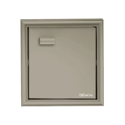 Porta Papel 17,5x12,5x16,5cm Embutir Champagne 7064 Cris Metal Cris-metal