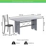 Conjunto de Mesa Tampo de Granito Ocre com 8 Cadeiras Lorena Yescasa - 3