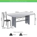 Ver imagem 3 de Conjunto de Mesa Tampo de Granito Ocre com 8 Cadeiras Lorena Yescasa