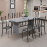 Conjunto de Mesa Tampo de Granito Ocre com 8 Cadeiras Lorena Yescasa - 1
