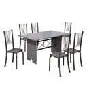 Ver imagem 2 de Conjunto de Mesa Tampo de Granito Ocre com 6 Cadeiras Lorena Yescasa
