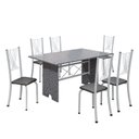 Ver imagem 2 de Conjunto de Mesa Tampo de Granito Ocre com 6 Cadeiras Lorena Yescasa