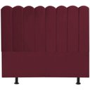Ver imagem 1 de Cabeceira Nuvem Cama Box Queen 160 cm Alanis Suede Bordô