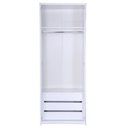 Ver imagem 5 de Guarda-Roupas Modulado 2 Portas 3 Gavetas Branco/Carvalho Treviso