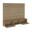 Ver imagem 2 de Painel para TV até 72 Polegadas MDF 160cmx135cm Portas Basculante Impressão 3D Palha Trama