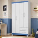Ver imagem 2 de Guarda Roupa 4 Portas 2 Gavetas Infantil Encanto MDP 100cm