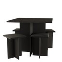 Ver imagem 3 de Conjunto Mesa 4 Banquetas Hcl Preto