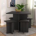 Ver imagem 1 de Conjunto Mesa 4 Banquetas Hcl Preto