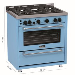 Fogao 5 Bocas Venax Temis Azul Gas GLP 220 V - 2