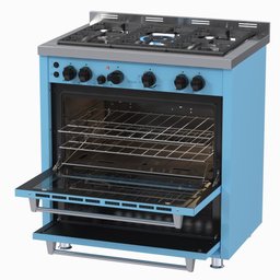 Fogao 5 Bocas Venax Temis Azul Gas GLP 220 V - 5