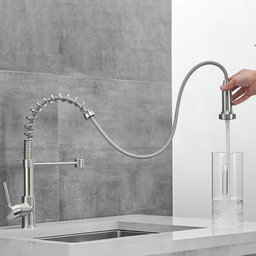 Kit Cuba Pia Dupla Cozinha Gourmet Completa com Acessórios e Torneira Extensível Aço Inox - 7